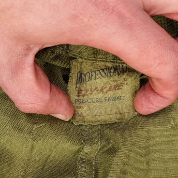 NZ Made 1970s Olive Trousers - Small - New Zealand Army Surplus - Dress Trousers