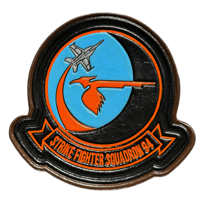 Officially Licensed US Navy VFA-94 Shrikes Leather Patches