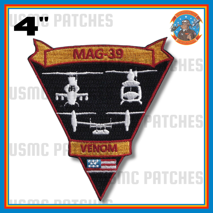 Officially Licensed USMC MAG-39 Throwback Patch