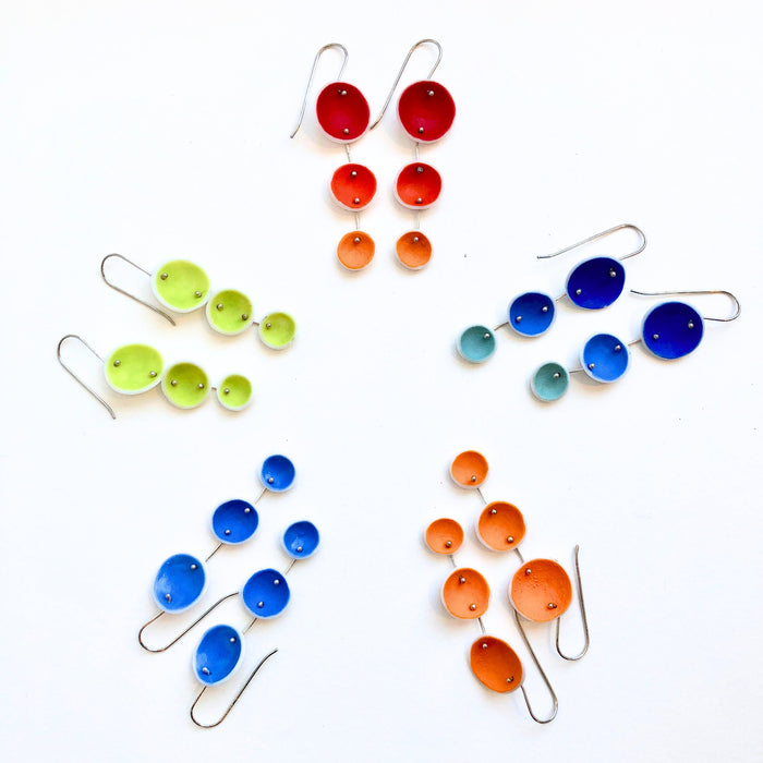 Periwinkle Porcelain Pod Earrings