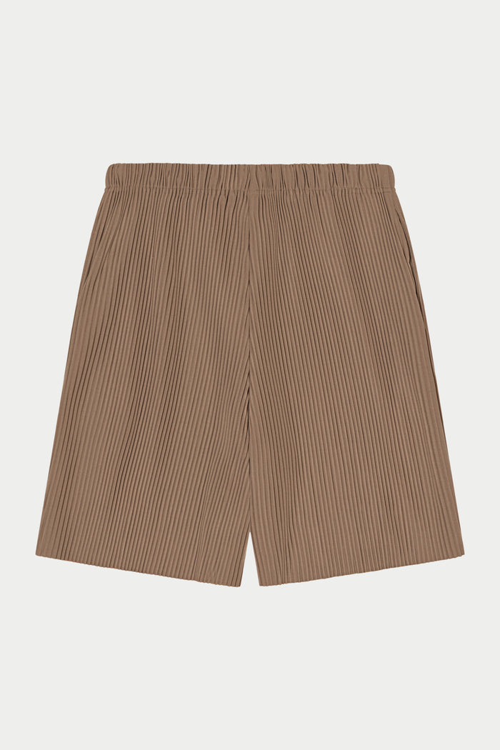 PLISSE SHORTS - MUSHROOM