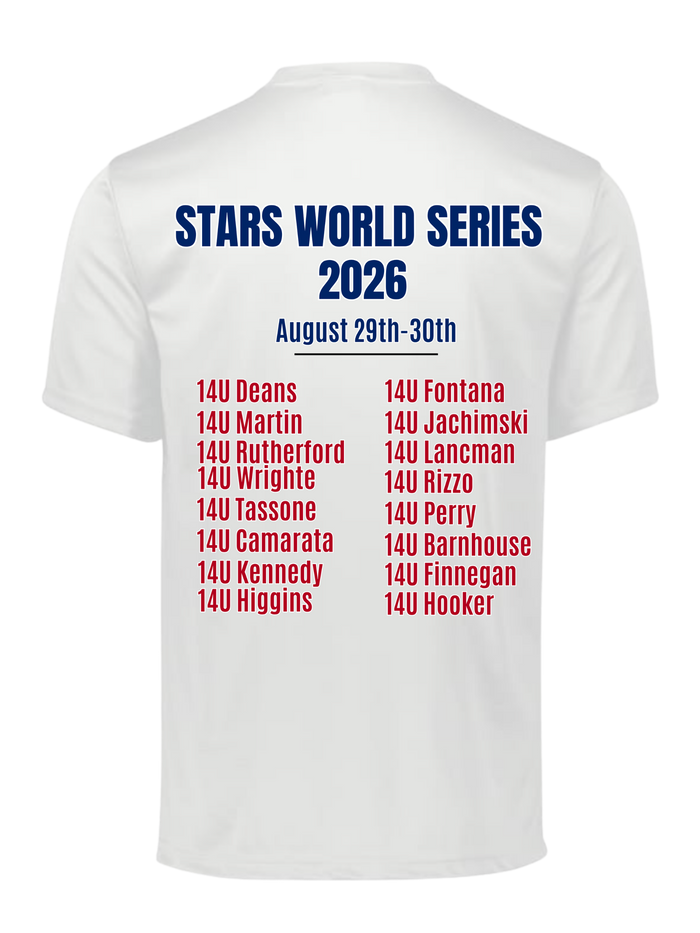 PRE ORDER 14U Stars World Series Shirt