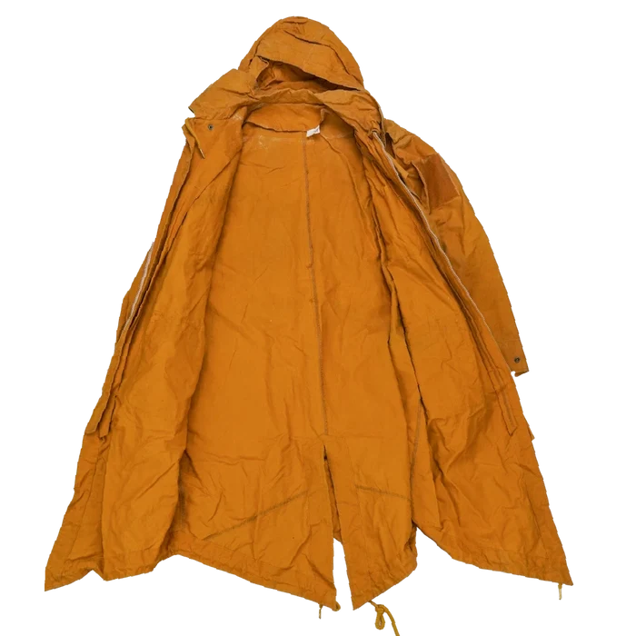 Production Made Yellow Canvas Parka with Hood - XLarge, Item 2 - Film Production Used - Parkas