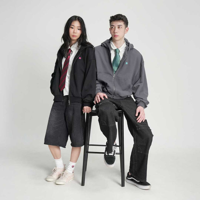 PRX Zip Hoodie Grey