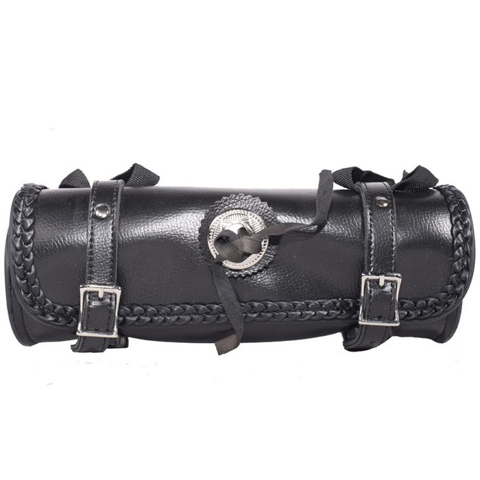 PVC MC Tool Bag With Concho 12-Inch: Features:
Universal Fitting
Includes a hard Sheet Inside the Bag
Heavy Duty Quick Relea
