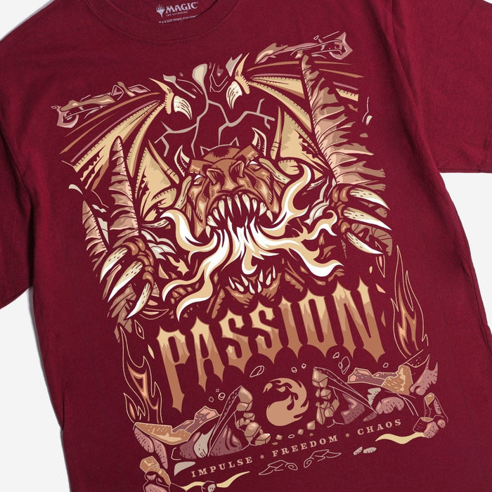 Red Mana Oversized Grail Tee - Heroes & Villains-Magic: The Gathering-T-Shirt