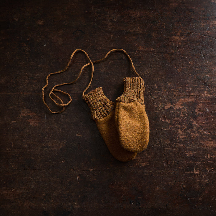 Reed Baby & Kids Mittens - Boiled Merino Wool - Copper