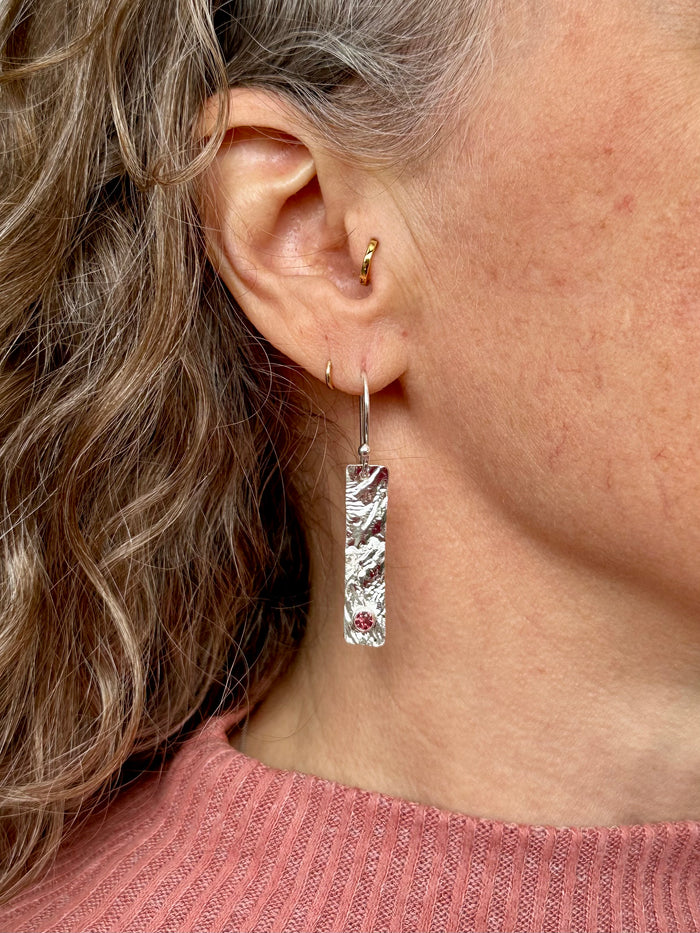Reticulated Silver with Tourmalines
