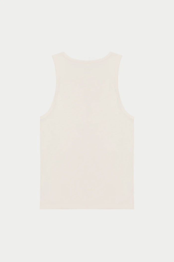RIBBED VEST - OFF WHITE