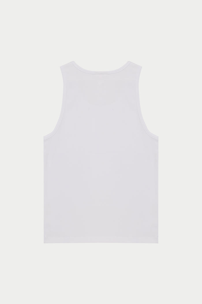 RIBBED VEST - WHITE