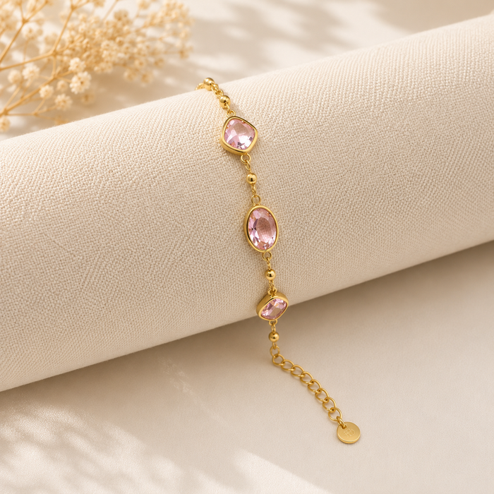 Rosé Glow Armband