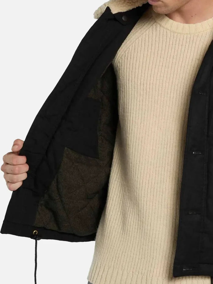 DICKIES Sangrey Waxed Jacket - Black - Uncategorized CEKET
