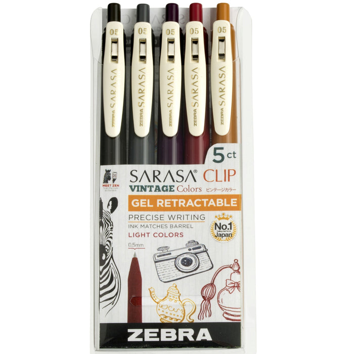 Sarasa Vintage Clip Pen Set | Zebra