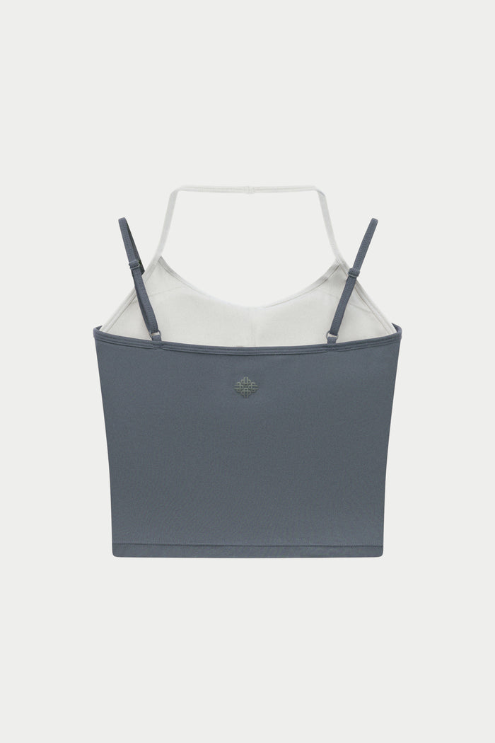 SCULPTING STRETCH DOUBLE LAYER SPORTS BRA - GRAPHITE