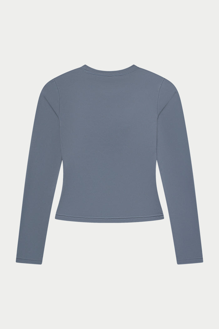 SCULPTING STRETCH LONG SLEEVE TOP - GRAPHITE