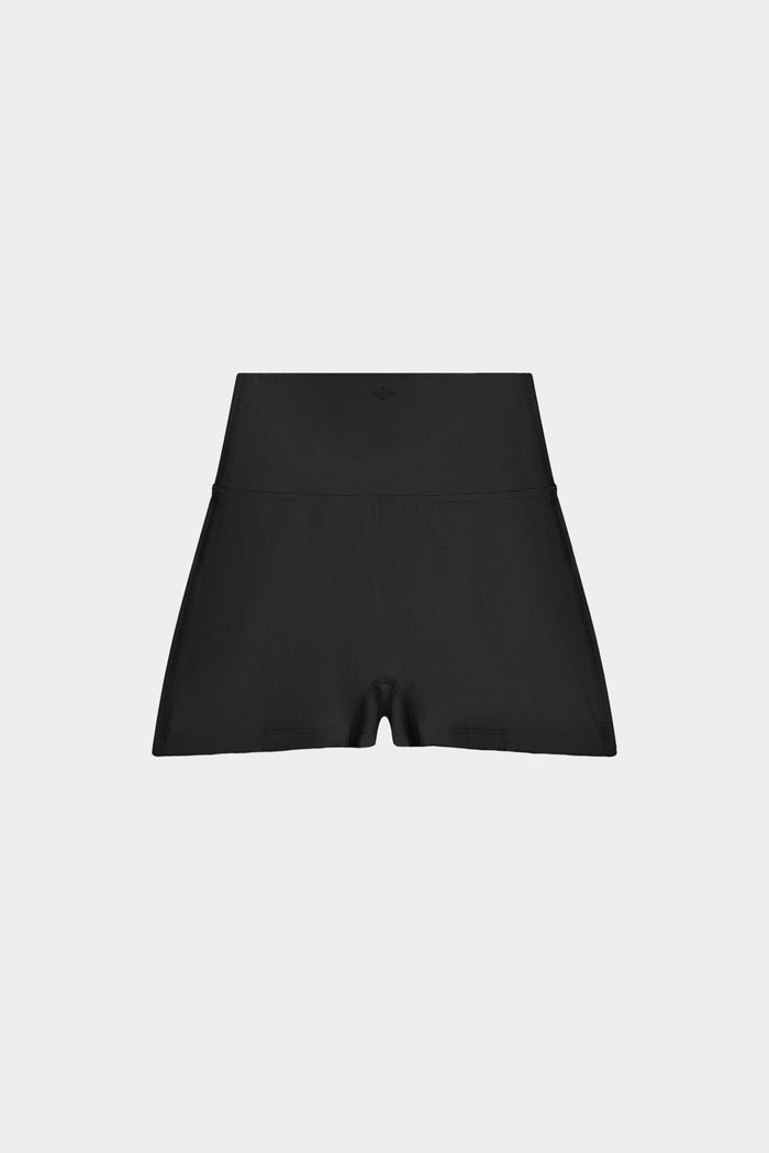 SCULPTING STRETCH MINI SHORTS - BLACK
