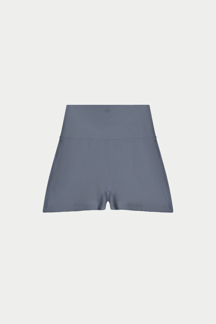 SCULPTING STRETCH MINI SHORTS - GRAPHITE