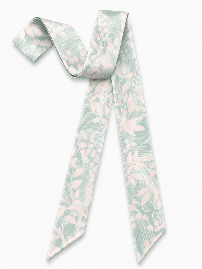 Serene Landscape Silk Scarf2
