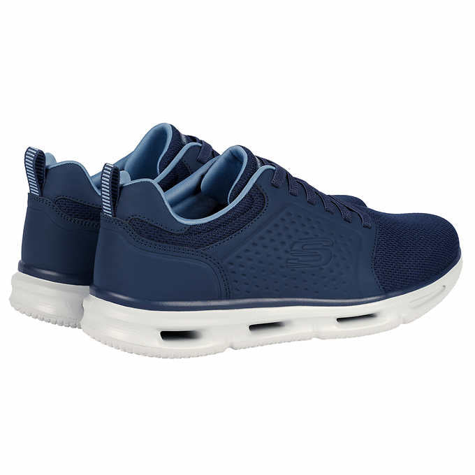 Skechers Men's Glide Lite Pacer Navy Blue Slip-On Shoes 16945