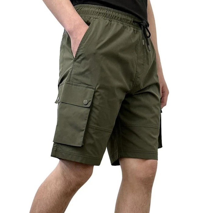 Southpole Big Kids’ Quick-Dry 9" Inseam Cargo Shorts – Olive