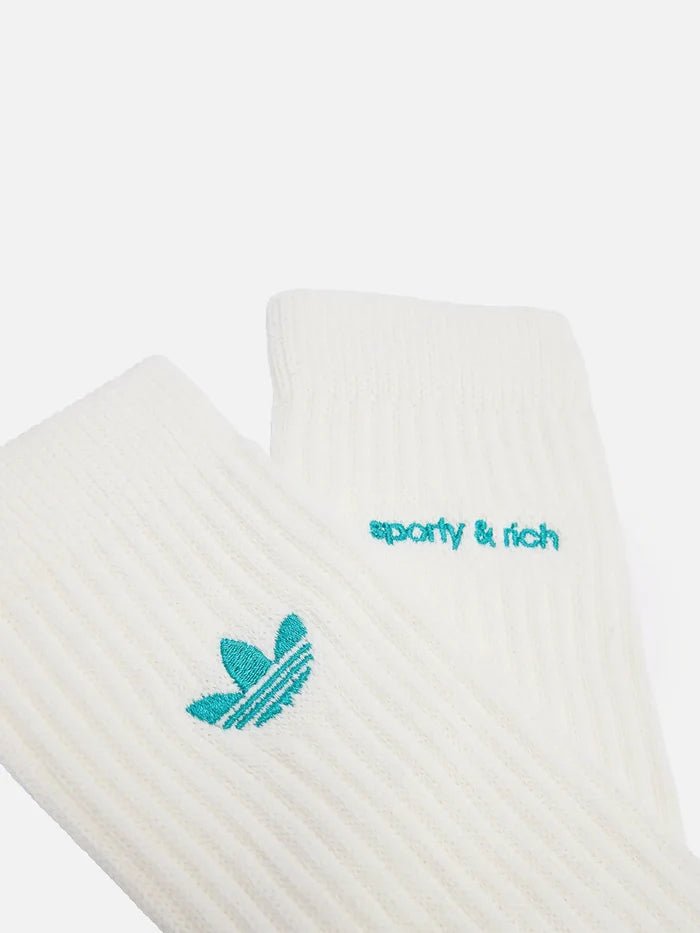 ADIDAS ORIGINALS Sporty & Rich x adidas Socks - Off White - Uncategorized ÇORAP