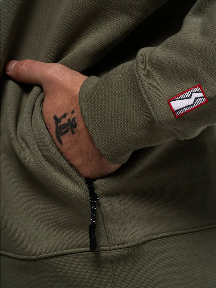 BETWEEN SIDES Sweatshirt - Khaki - Sweatshirts SWEATSHIRT