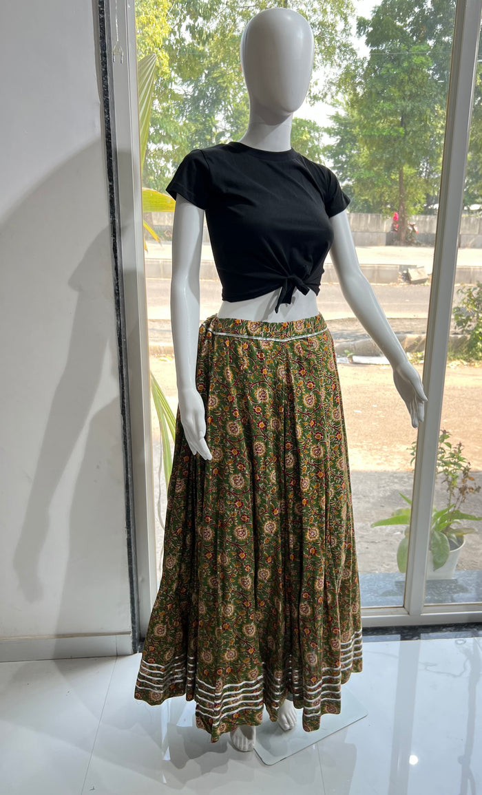 SXV cotton chaniya with top combo for boho look (limited edition)fully stitched