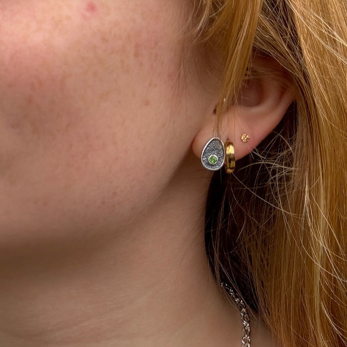 Teardrops with Tsavorite Garnets