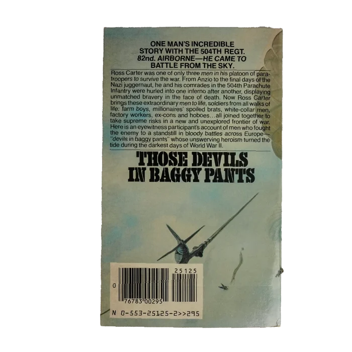 Those Devils in Baggy Pants - Ross S. Carter Book - Army & Outdoors - Books
