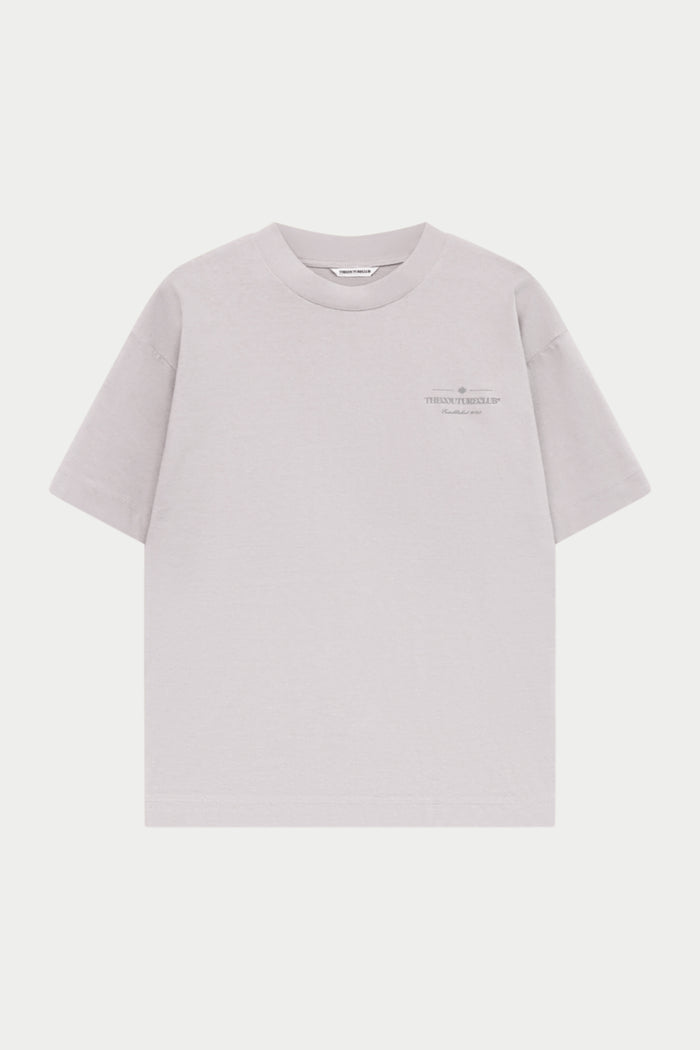 TONAL COPYRIGHT MULTI GRAPHIC T-SHIRT - STONE