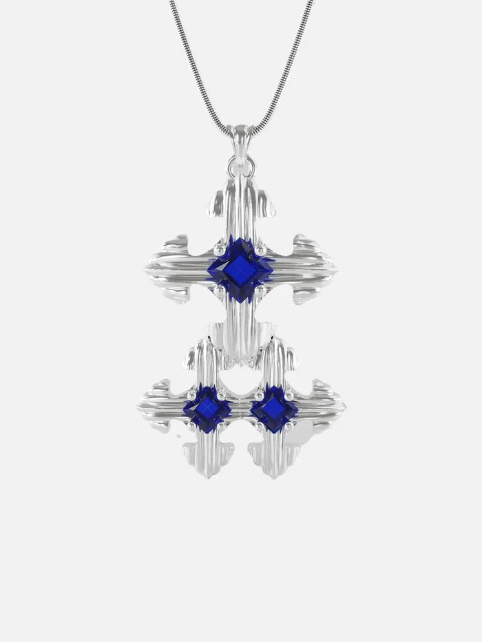 EPIPHANY LONDON Trinity Necklace - Silver - Uncategorized KOLYE
