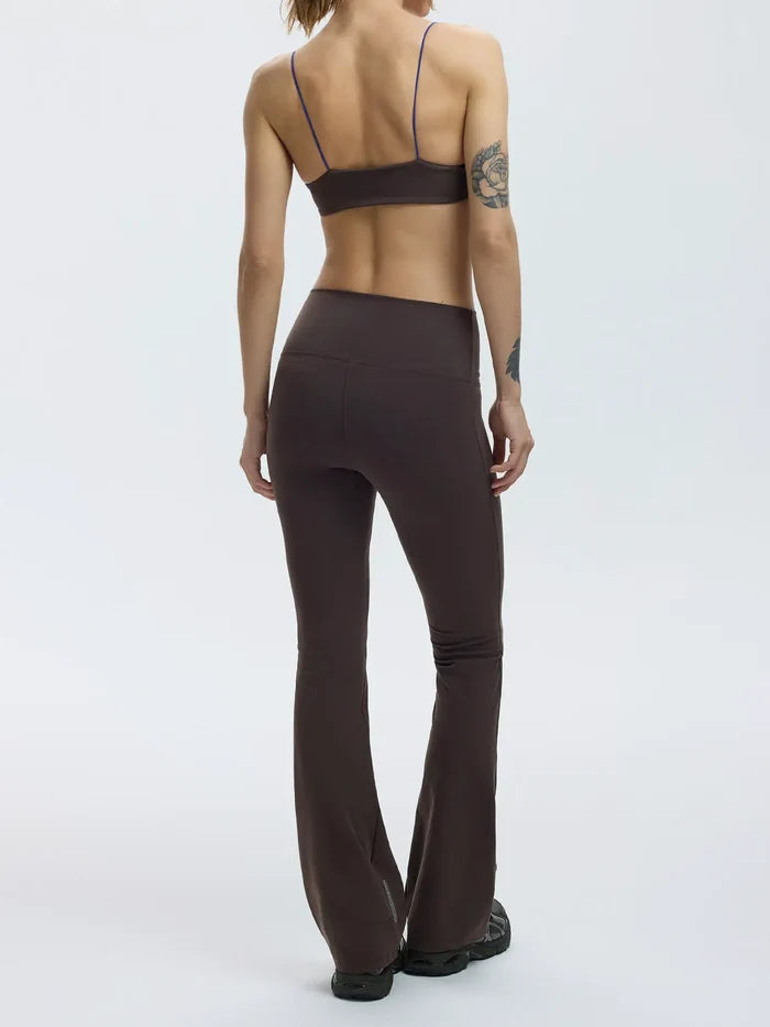 YORSTRULY Twist Flare Pants - Espresso Martini - Uncategorized EŞOFMAN ALTI