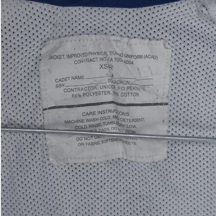 US Air Force Academy PT Jacket - XSmall - US Air Force Surplus - Field Jackets