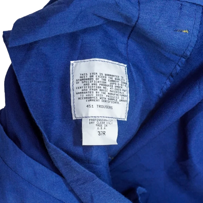 US Army Blue Officer Service Dress Trousers - 37R, Large - US Army Surplus - Dress Trousers
