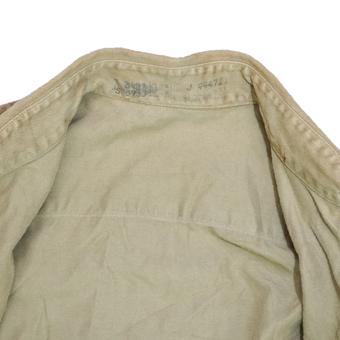 US Army Khaki Long Sleeve Service Dress Shirt - Small - US Army Surplus - Service Shirts