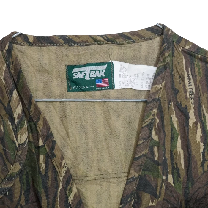 US Made SafTbak Realtree Hunting Vest - Medium - Army & Outdoors - Vests