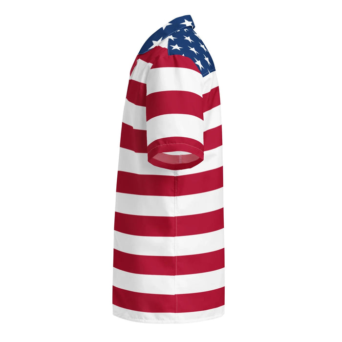 USA Flag Hawaiian Shirt - Shirtwascash