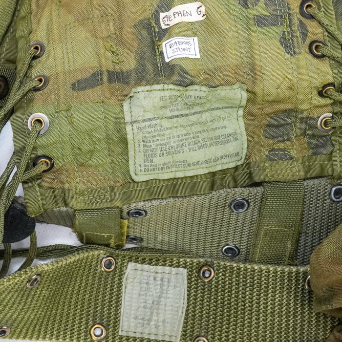 USGI 1st Gen Woodland Load Bearing Vest w/ Belt - Small - Film Production Used - Combat Vests & Rigs