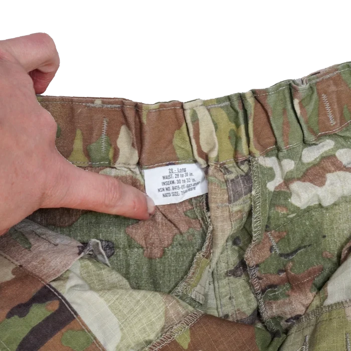 USGI Multicam Improved Hot Weather Women's Pants - Size 28L, Medium - US Army Surplus - Combat Trousers