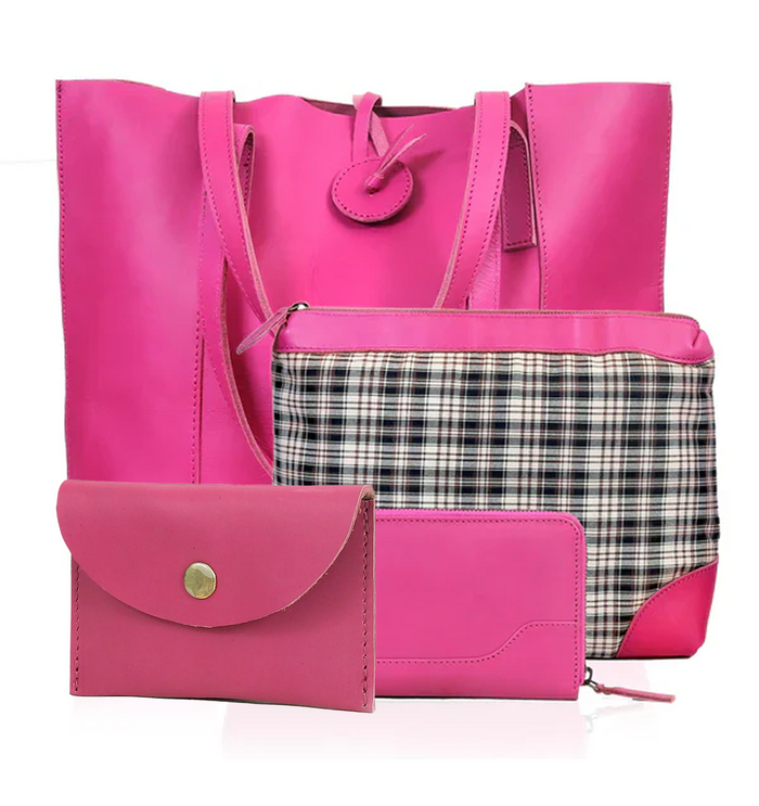 SMALL / Tote + Wallet + Vanity Bag + Coin Purse