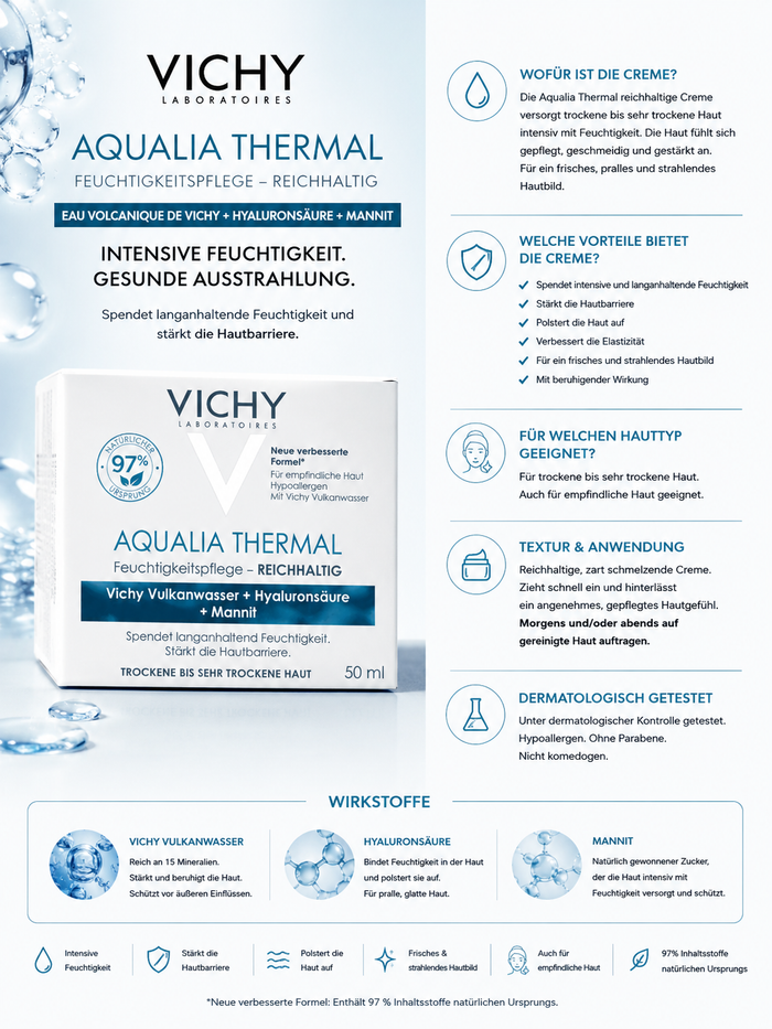 Vichy Aqualia Thermal Leichte Creme
