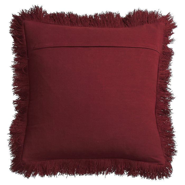 Vivi Appliqué Cushion - Rosewood Feather Insert