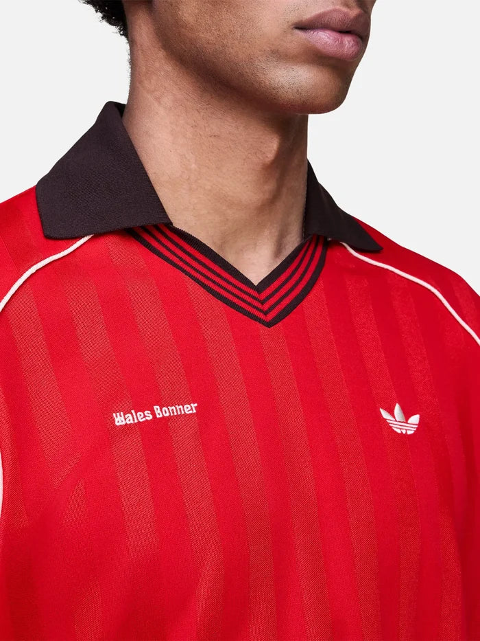 ADIDAS ORIGINALS Wales Bonner x adidas Football Tee - Better Scarlet - Uncategorized T-SHIRT