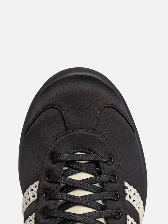 ADIDAS ORIGINALS Wales Bonner x adidas Karintha Lo Satin "Core Black/Dark Brown" - Sneakers SNEAKER
