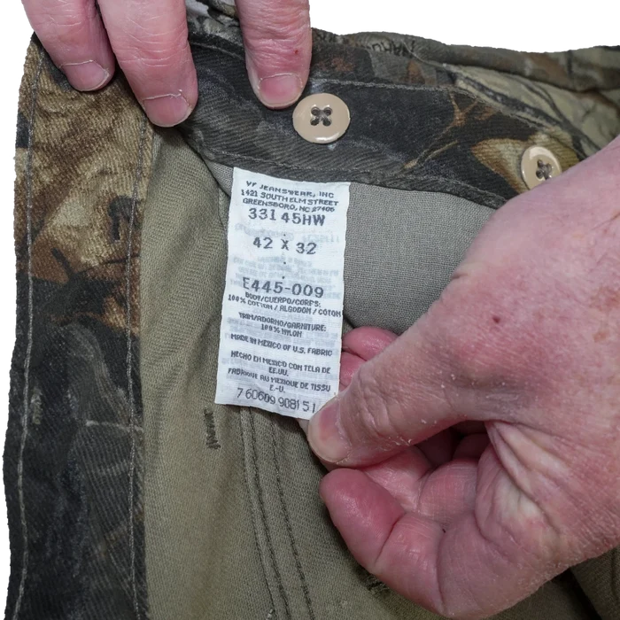 Wrangler Rugged Wear Realtree Trousers - 42x32, XLarge - Army & Outdoors - Cargo Trousers