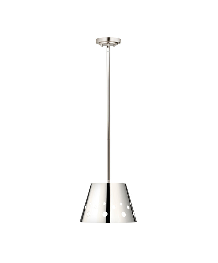 Pendant Z-Lite 6014-12PN Polished Nickel Katie 1 Light Pendant Z-Lite