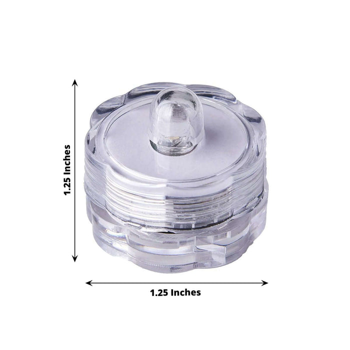 Clear LED light with a 1.25-inch diameter for decorative use.