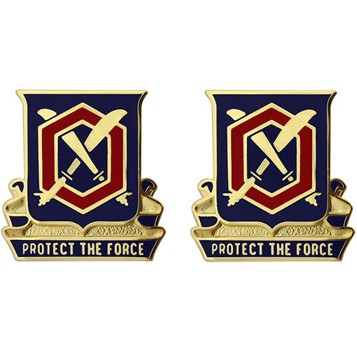 476th Chemical Battalion Unit Crest (Protect the Force) Army Unit Crests
