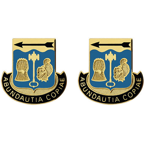 485th Quartermaster Battalion Unit Crest (Abundautia Copiae) Army Unit Crests
