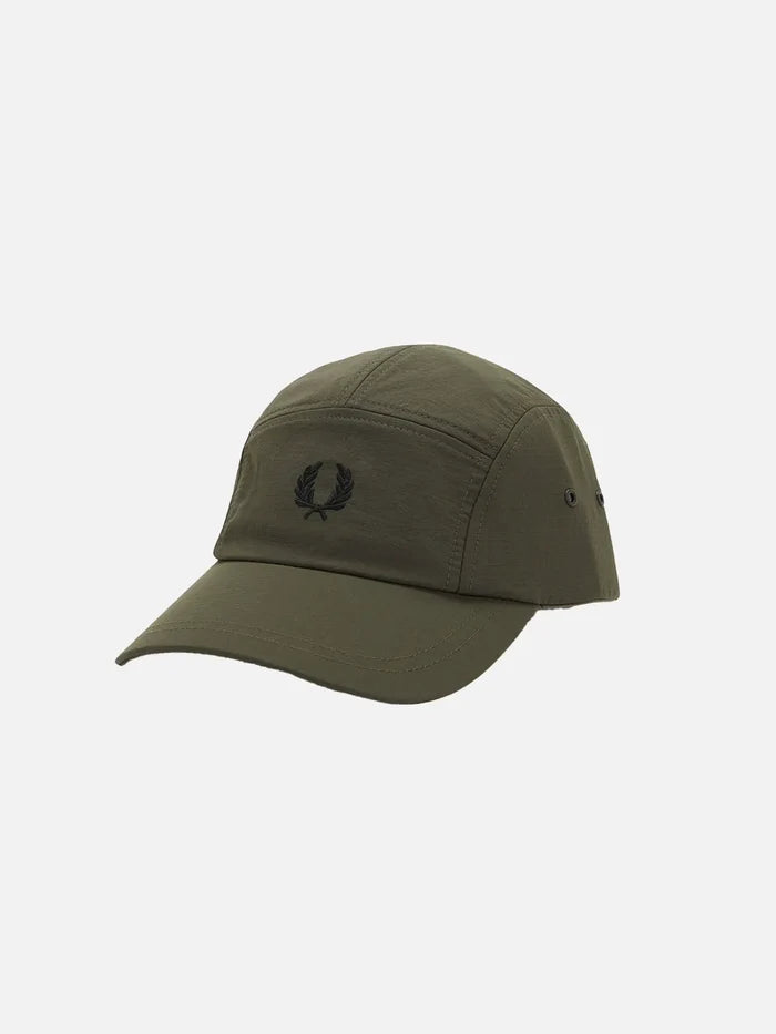 FRED PERRY 5 Panel Ripstop Cap - Hunting Green - Hats ŞAPKA